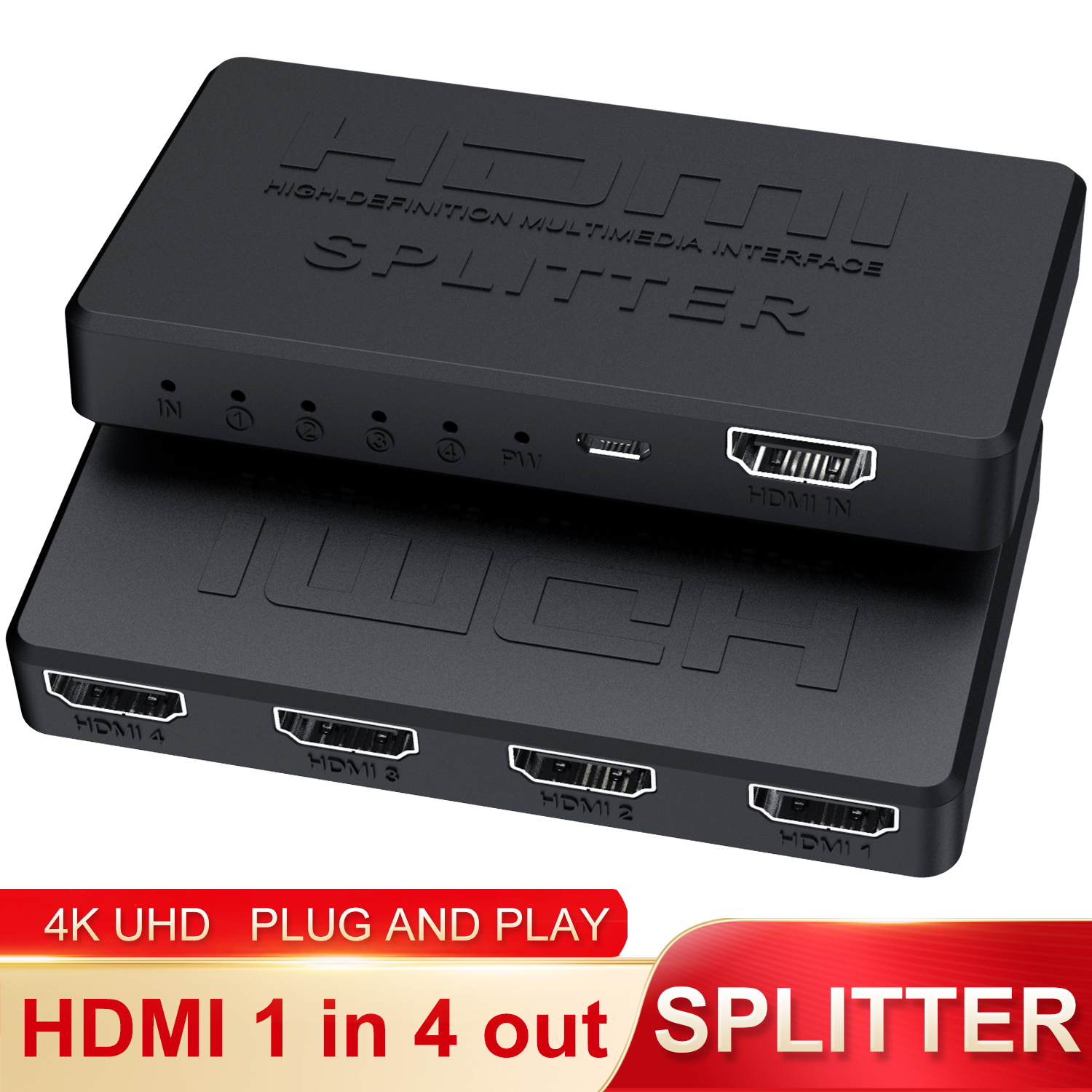 Gaming Console Bundle - 4K 2K HDMI Splitter 1 in