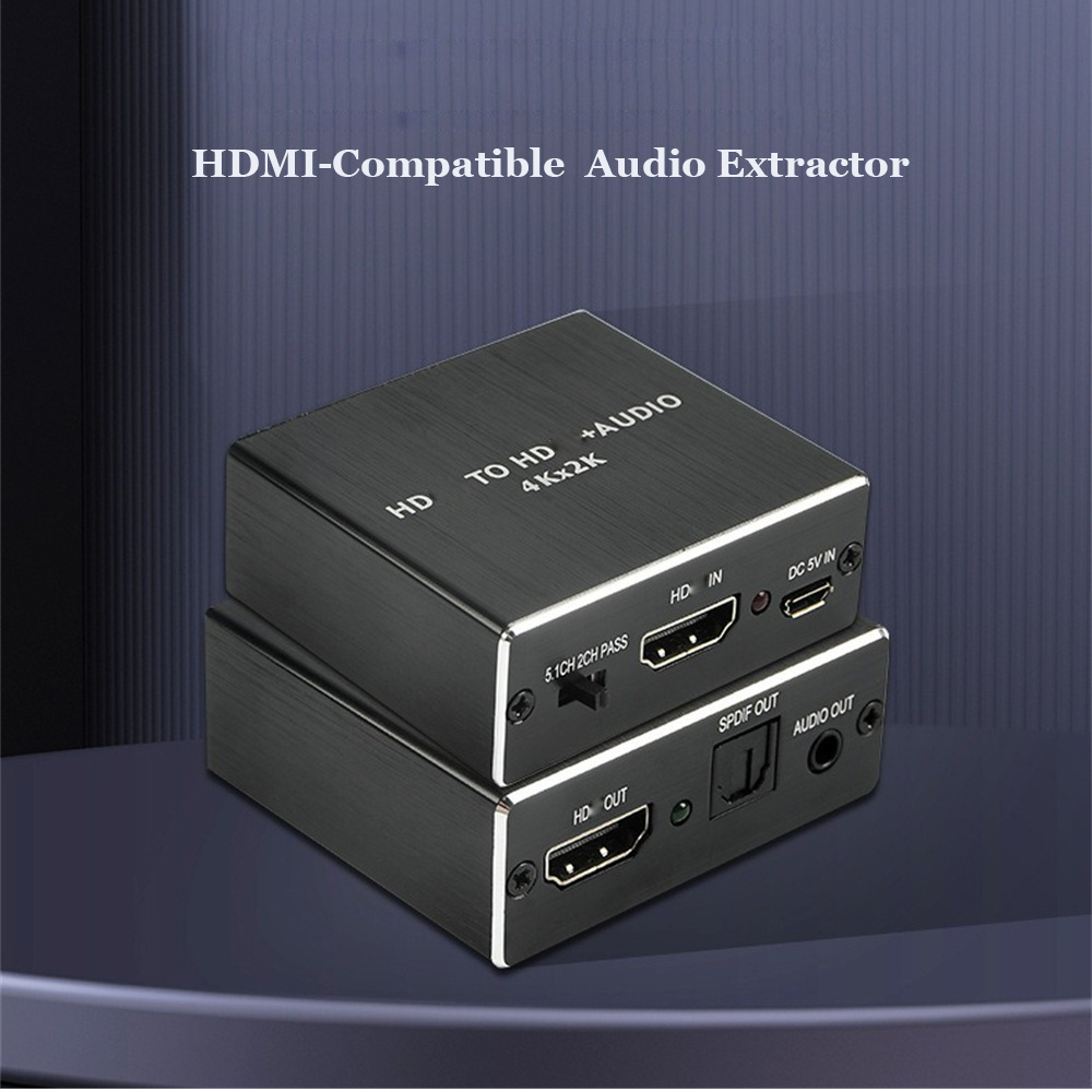Gaming Console Bundle - HDMI-Compatible Audio Extractor 3.5mm 4k X