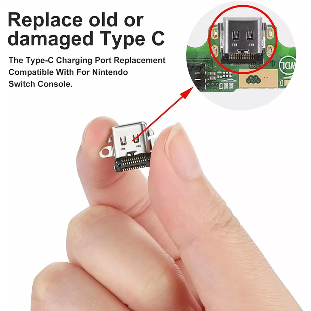 Replacement Type C Port Chargi - Gaming Console Nintendo Switch avaliação e preço