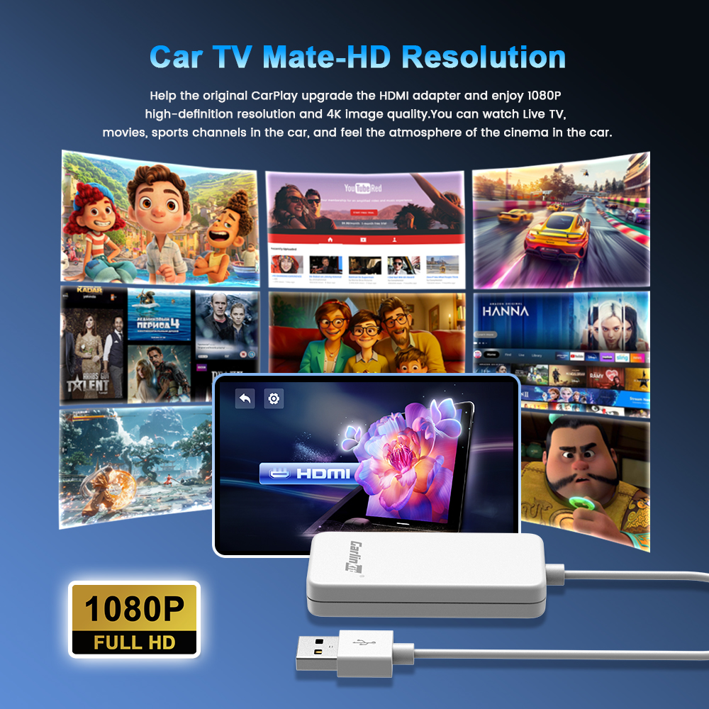 CarlinKit Car TV Mate Adapter  - Gaming Console Youtube avaliação e preço