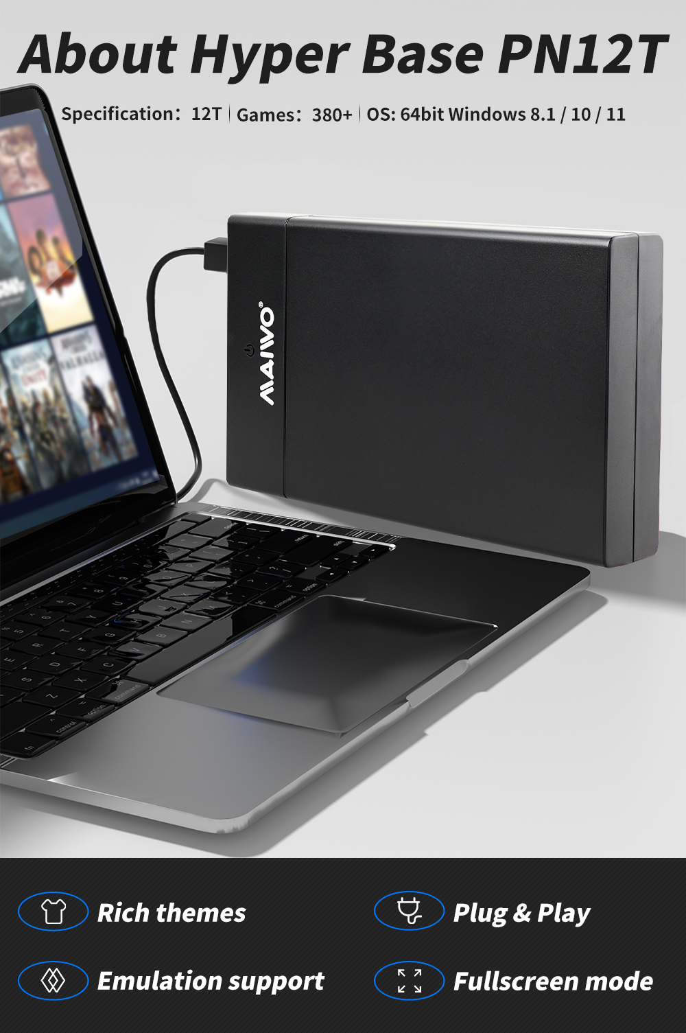 Playnite System Portable 12TB  - Gaming Console Windows avaliação e preço