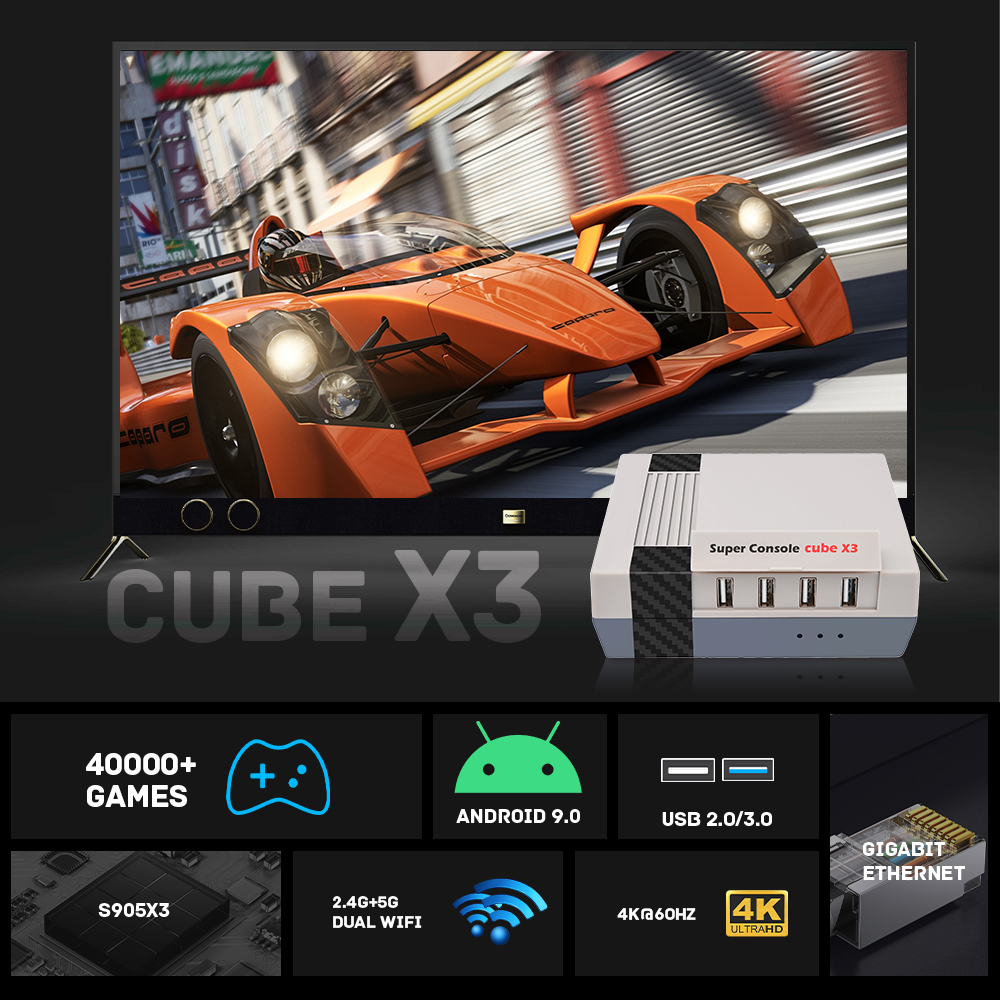 KINHANK Super Console Cube X3  - Gaming Console Youtube avaliação e preço