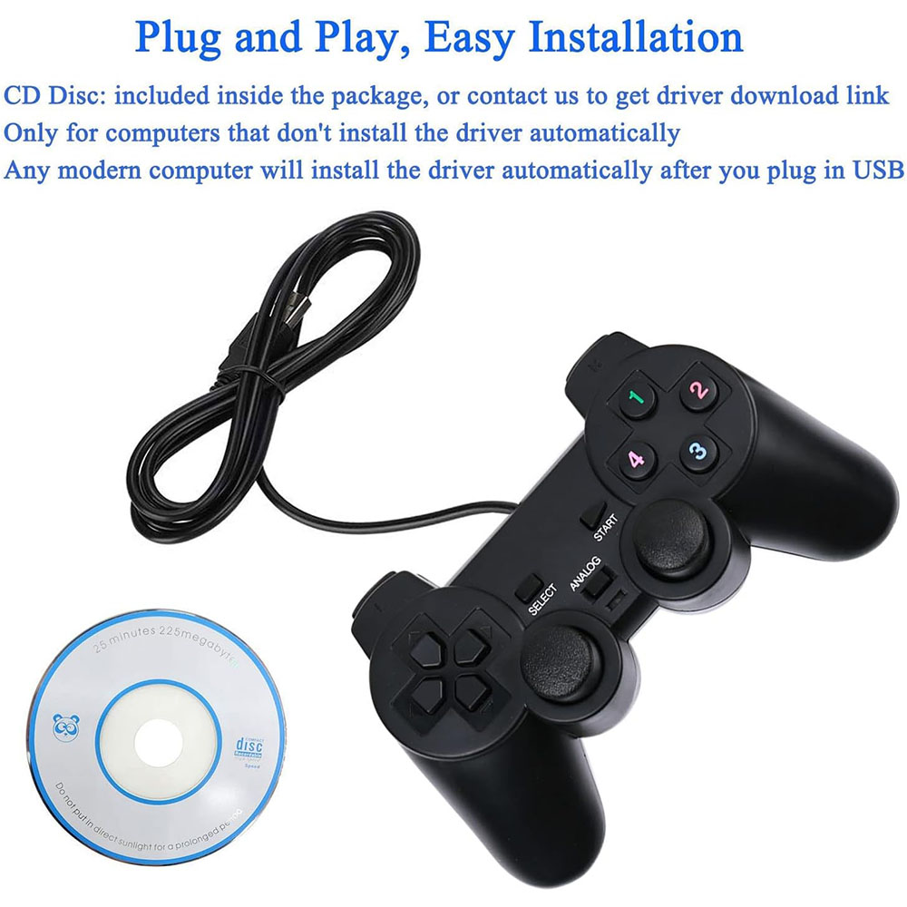 USB Wired Controller for WinXP - Laptop Gaming Console avaliação e preço