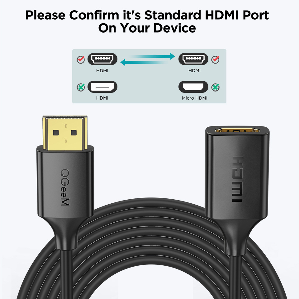 QGeeM 4K HDMI Extension Cable  - Gaming Console Bundle avaliação e preço