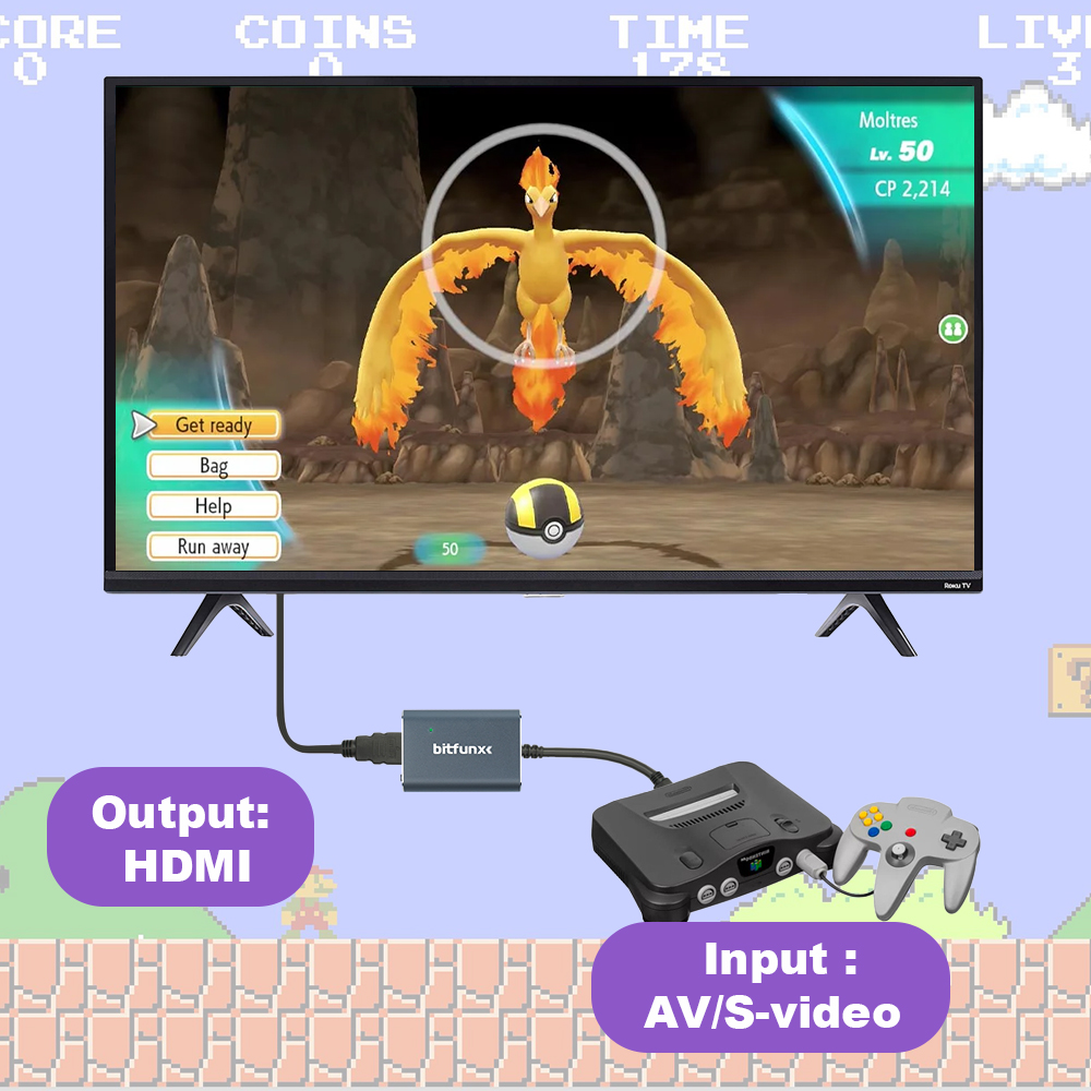 Bitfunx 720P Svideo / AV To HD - Gaming Console Mini avaliação e preço