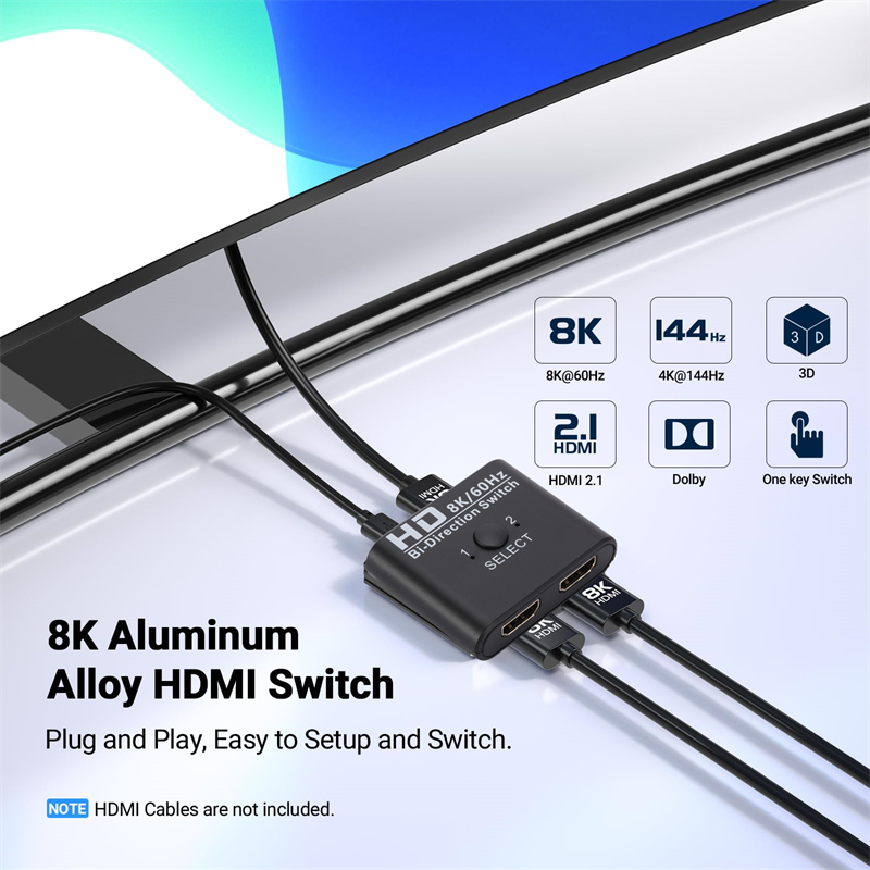 8K 60Hz Bi-Direction Switch HD - Gaming Console Bundle avaliação e preço