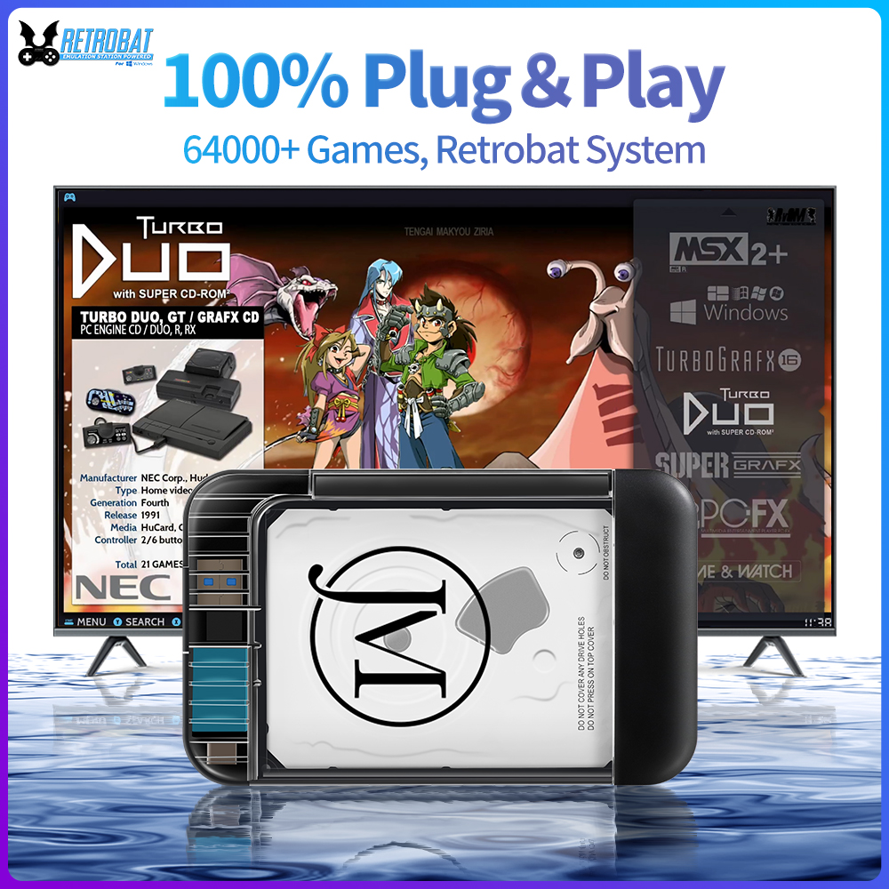 RETROBAT Portable 500G Gaming  - Laptop Gaming Console avaliação e preço