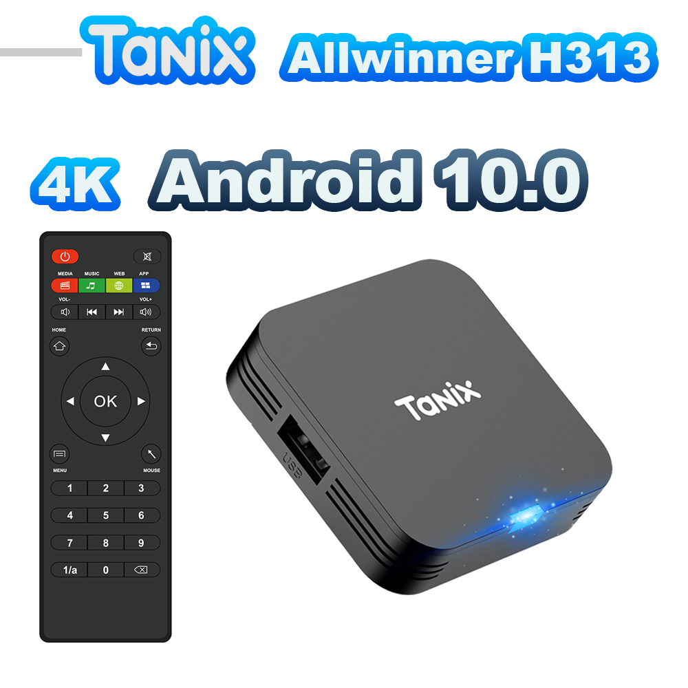 TANIX TX1 Android 10.0 Allwinn - Gaming Console Youtube avaliação e preço