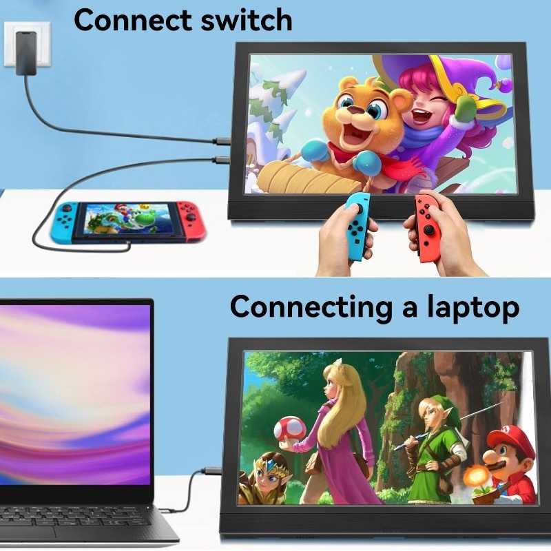 Portable Monitor 13.3Inch LED  - Gaming Console Connect With Phone avaliação e preço