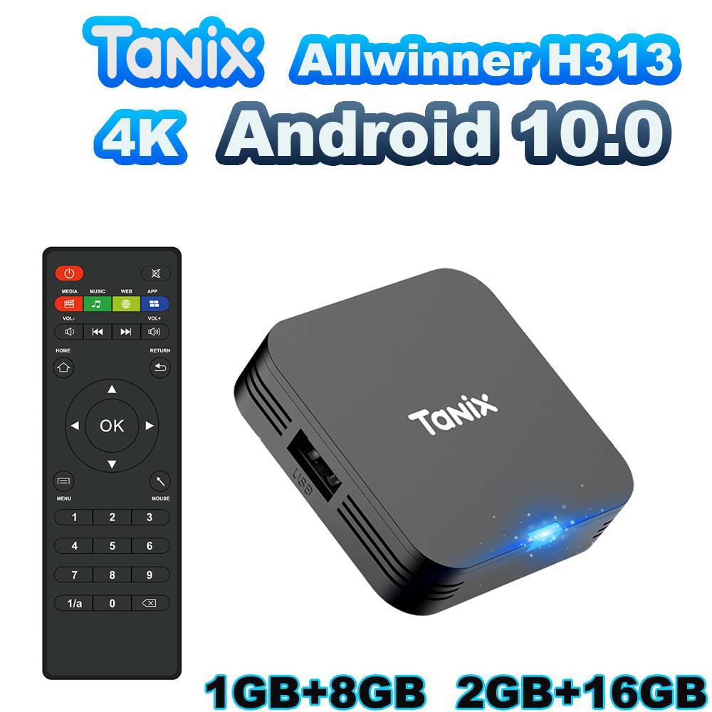 TANIX TX1 Android 10.0 Allwinn - Gaming Console Youtube avaliação e preço