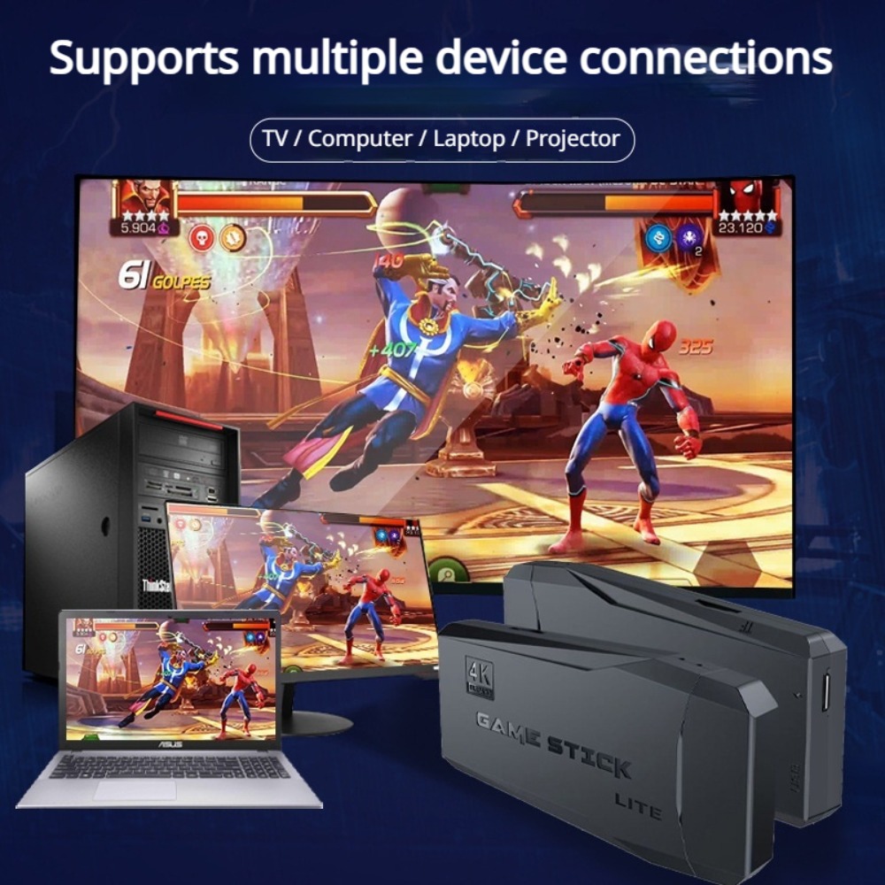 Portable 4K Retro Game Stick C - Laptop Gaming Console avaliação e preço