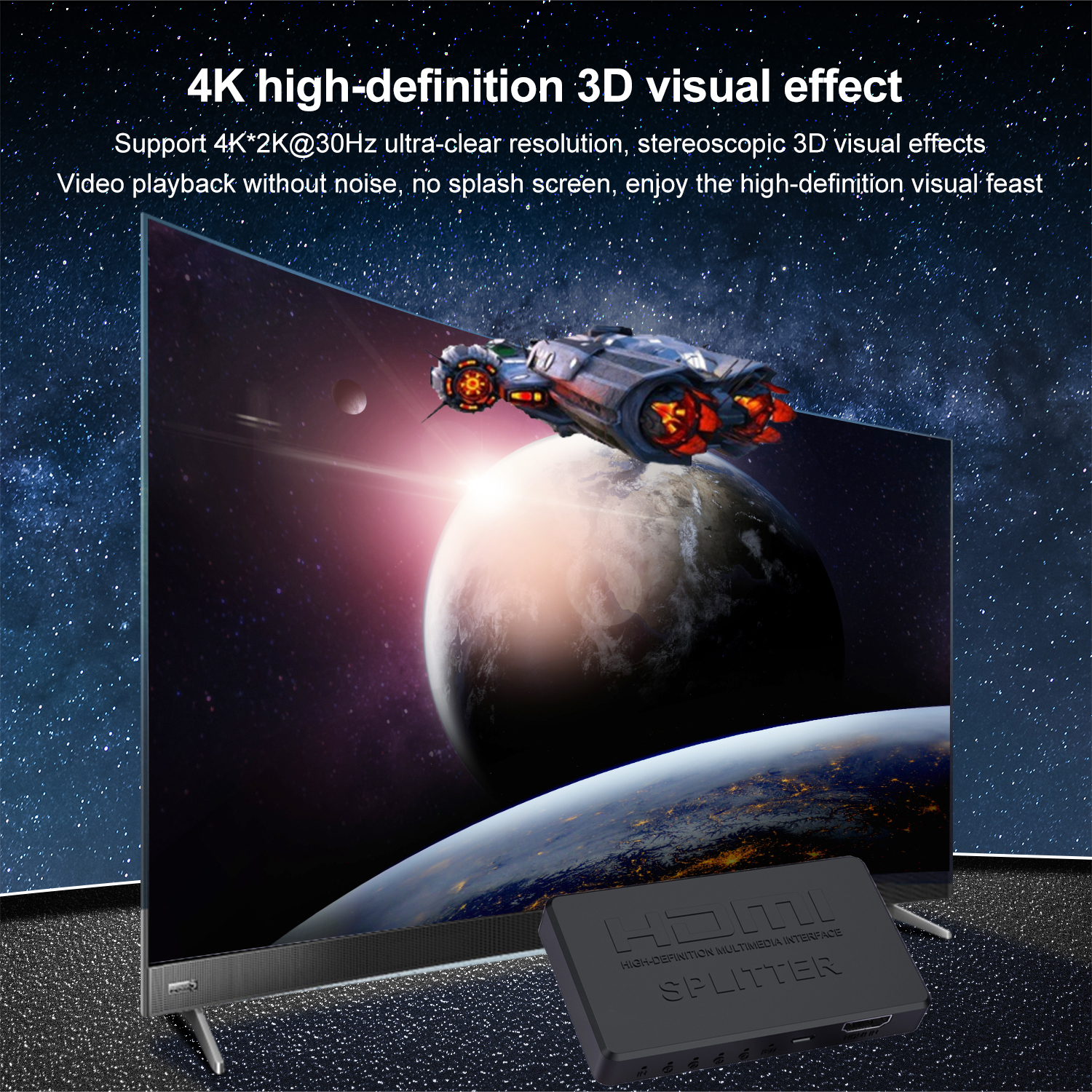4K 2K HDMI Splitter 1 in 4 out - Gaming Console Bundle avaliação e preço