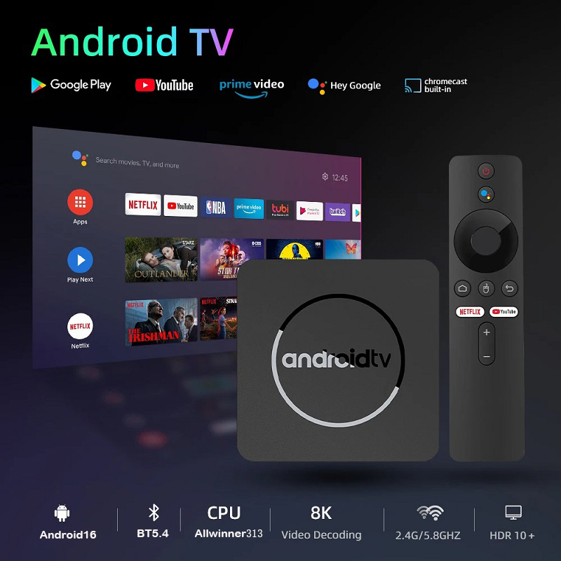 Smart TV Box 4K Android 16 HD  - Gaming Console Youtube avaliação e preço
