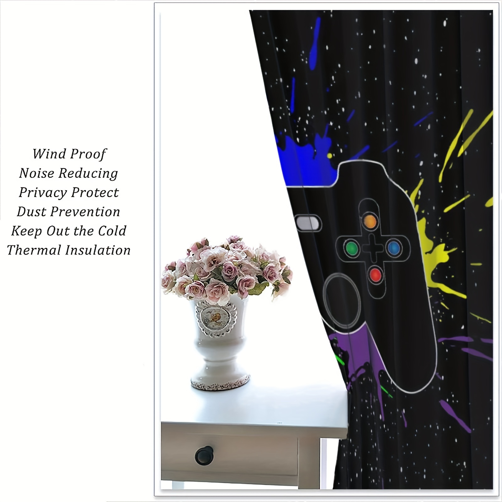 2pcs PS5 Gamepad Curtains for  - Gaming Console Youtube avaliação e preço