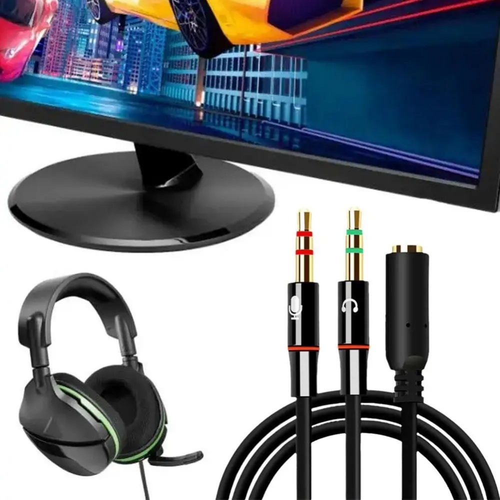 3.5mm Headphone Microphone Aud - Headset Gaming Console avaliação e preço