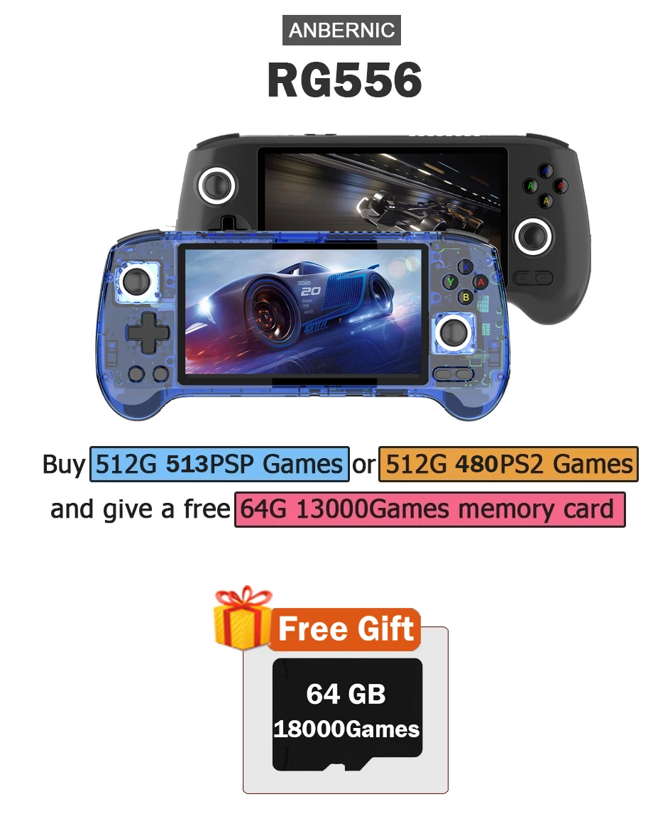 ANBERNIC RG556 Handheld Game C - Gaming Console Windows avaliação e preço