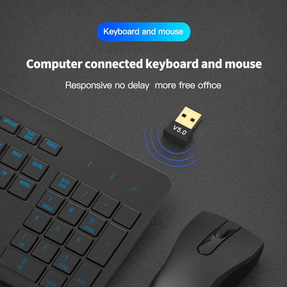Bluetooth 5.0 Receiver USB Wir - Laptop Gaming Console avaliação e preço