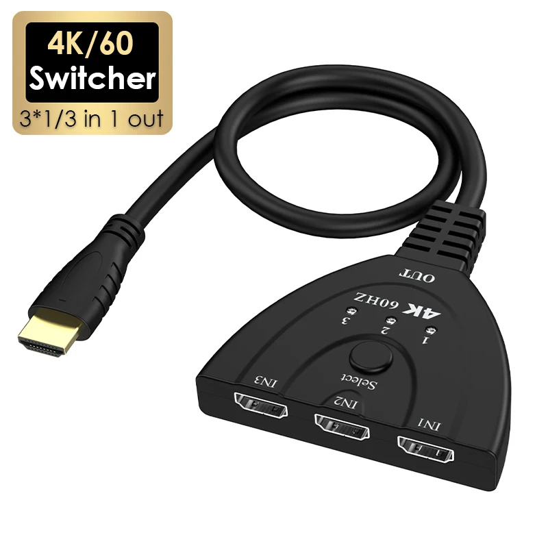 4K 60Hz 3D Mini 3 Port HD Swit - Gaming Console Bundle avaliação e preço