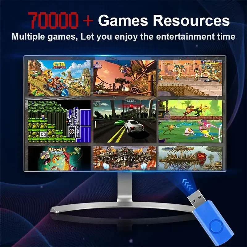Retro Gaming Console 70000+ Ga - Gaming Console Windows avaliação e preço