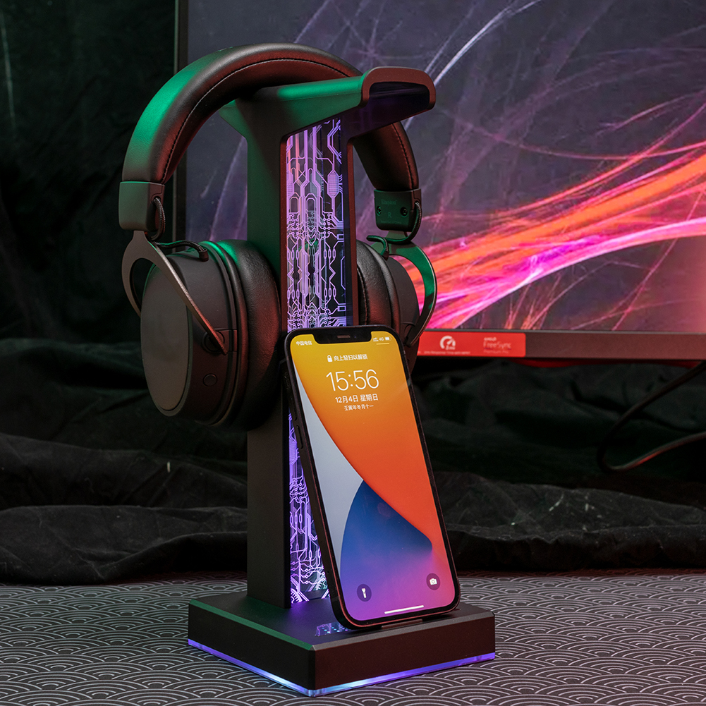 RGB Gaming Headphone Stand Dua - Headset Gaming Console avaliação e preço