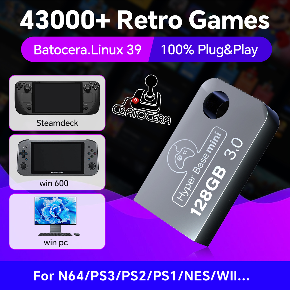 Batocera 128G USB Flash Drive  - Gaming Console Windows avaliação e preço