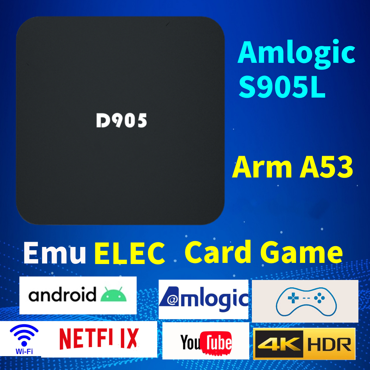 10PCS  Only  BOX  For D905 4K  - Gaming Console Youtube avaliação e preço